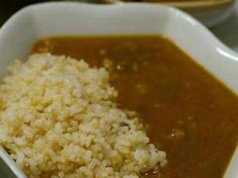 和食屋さんの玄米カレー